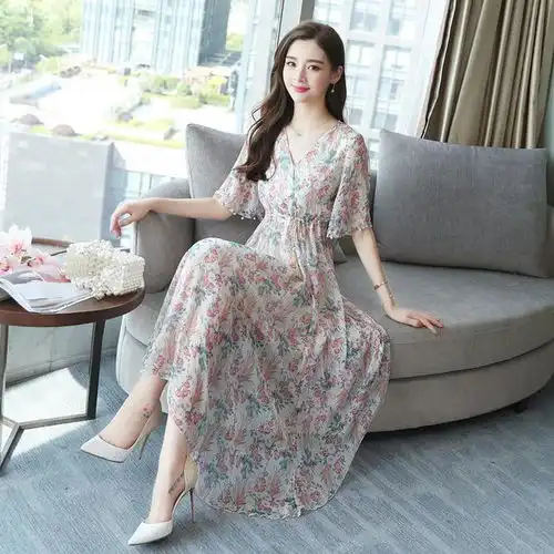 美的不重样的连衣裙,仙气飘飘靓美人,精致洋气美的不像话