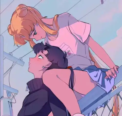 动漫情头等你等到花儿都谢了