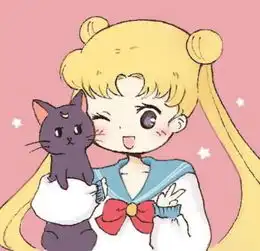 求一张黑猫露娜的qq空间头像,质量一定要高