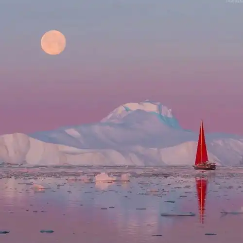 2023最新唯美冰川风景头像