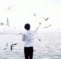 男生头像阳光背影高清