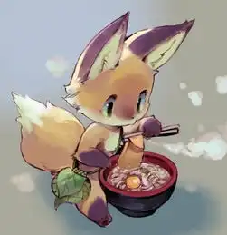 绘画插画二次元动漫小动物拟人,又萌又可爱
