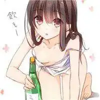 动漫喝饮料头像