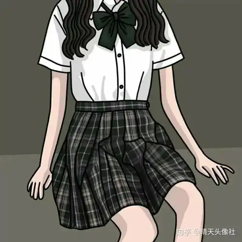 有哪些漫画风的jk女生头像吗