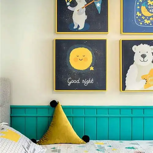 美式北欧混搭风,粉色系的护墙板太时尚了,120平米全屋16万搞定