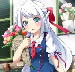 二次元动漫头像人见人爱的呆萌小萝莉,真是讨人喜