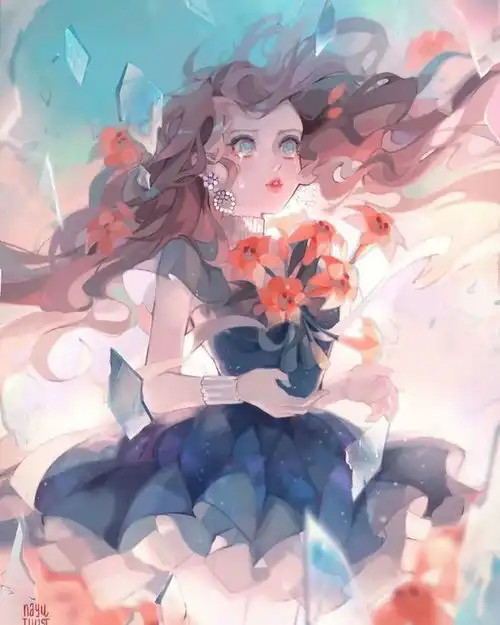 插画丨绘画丨色彩梦幻甜美的少女系插画
