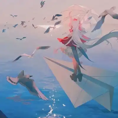 优质女生头像动漫女头有人看海有人被爱有人等你到现在