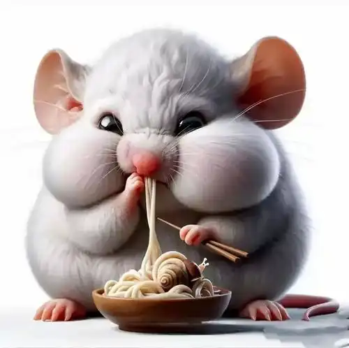 十二生肖吃面条头像