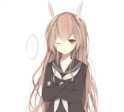 二次元动漫头像美图打扮朴素,彬彬有礼的小姑娘,真好