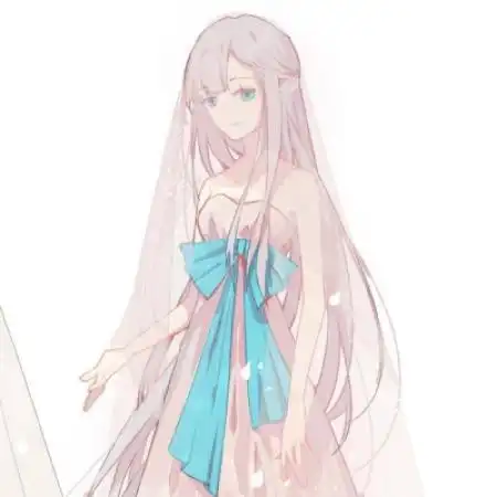 穿婚纱的动漫女生头像,今天做最美的新娘了