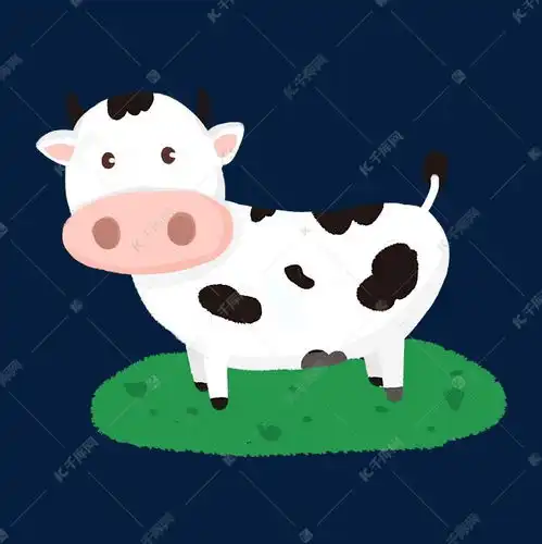 牧场卡通小动物奶牛素材图片免费下载千库网