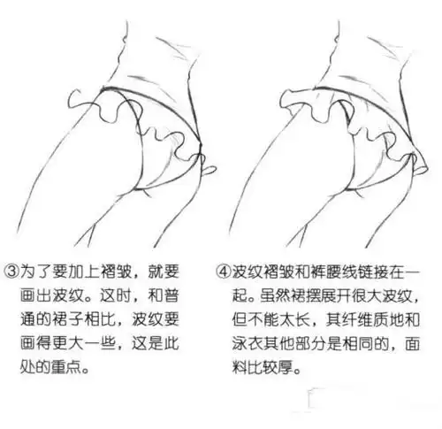 美女头像微信卡通图片泳