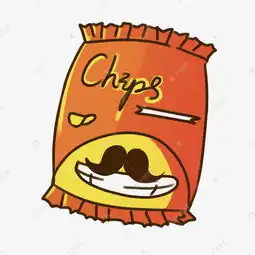 卡通手绘橙色薯片素材图片免费下载千库网