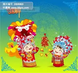 05q版卡通中国古装新婚娃娃模板免费下载ai格式编号392063千图网
