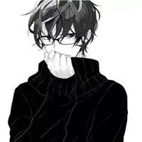 动漫男生头像带眼镜框