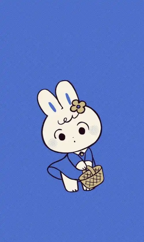 萌物来袭q版治愈系小兔子动漫卡通高清壁纸