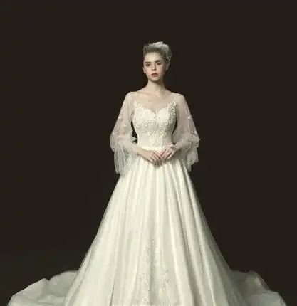 2019最硬核的情人节礼物超仙婚纱,嫁给爱情真好