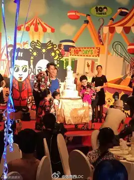 孙俪为小花办百日宴场面缤纷酷似游乐场