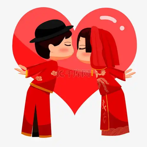新郎新娘头像动漫婚礼
