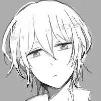 一个男生头微微的向左侧歪着看起来有点呆的样子穿着绿色的毛线衣是一个动漫头像跪求