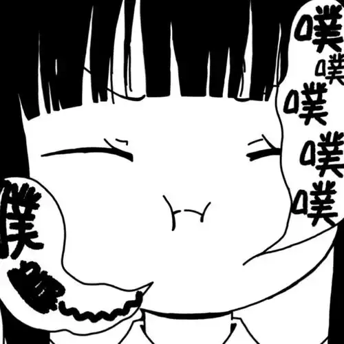 动漫头像黑白漫画风的可爱女头