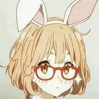 齐耳短发戴眼镜卡通女生头像微信头像图片大全