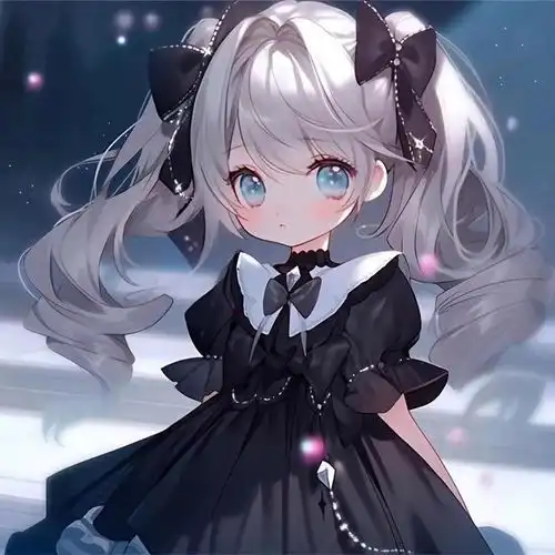 黑色系女生头像分享