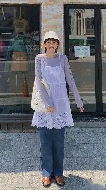 超甜美的韩系穿搭,上身温柔显气质,做一回淑女吧