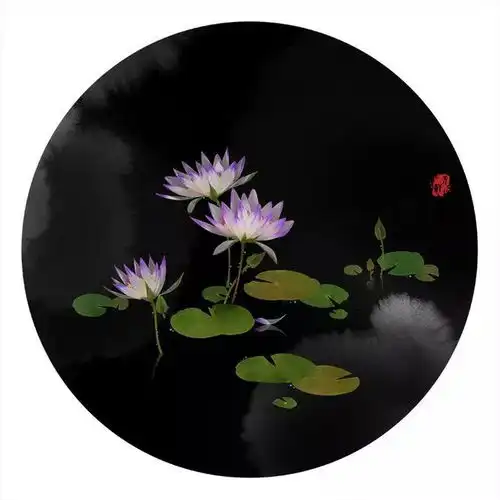 中年妇女头像卡通侧影