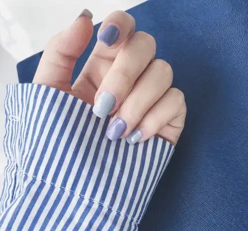 奶奶灰系列美甲灰色系纯色堆糖,美好生活研究所