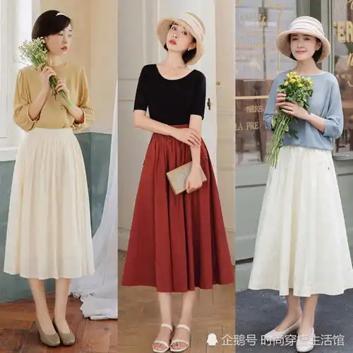 突然火了一种穿搭上衣裤裙,时髦好看又保暖,适合40岁女人穿