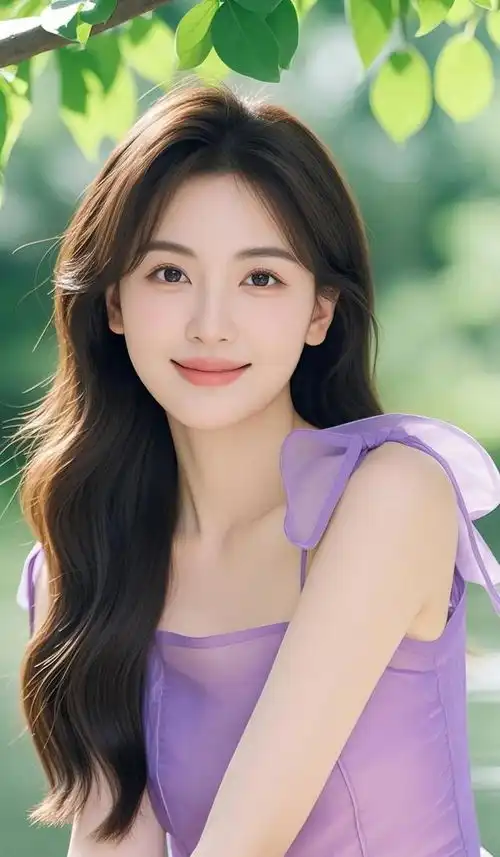 美女壁纸丨紫色系妩媚动人,爱了爱了