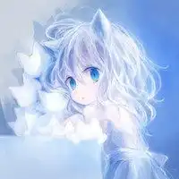 淡蓝色系女生动漫头像微信头像图片大全