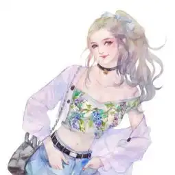 找些粉色系的头像女生,手绘动漫二次元都可以,不要真人的