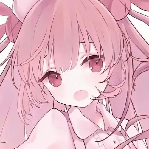 女生粉色系头像卡通女头