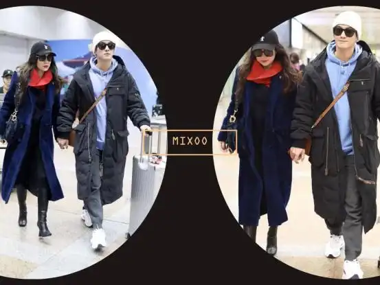 看霍思燕夫妇的私服街拍,学习最潮情侣装搭配,明目张胆秀恩爱