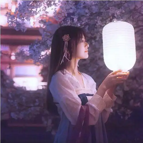 qq头像古风系女唯美蓝色