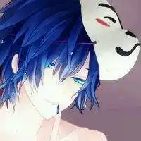 蓝色系背景男头像帅气