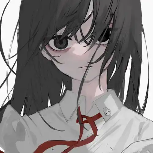 黑色侧脸头像男动漫系女