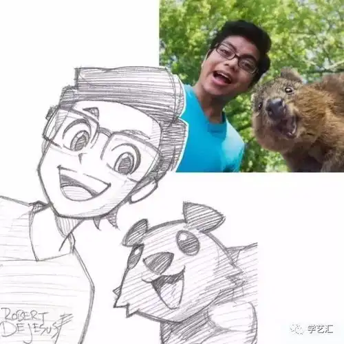 从照片到卡通绘画,艺术家教你学画画