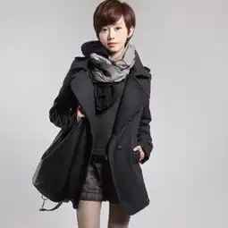 2011新款韩版冬装帅气修身气质毛呢大衣