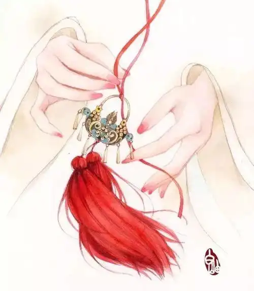 插画美人如玉,一颦一笑令人神魂颠倒