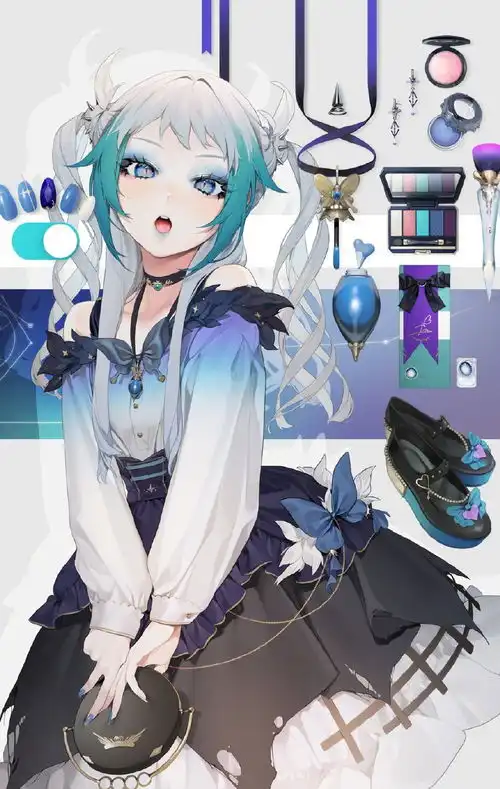 画师笔下的粉色系小姐姐太可爱了,还有一点危险的感觉,我爱了