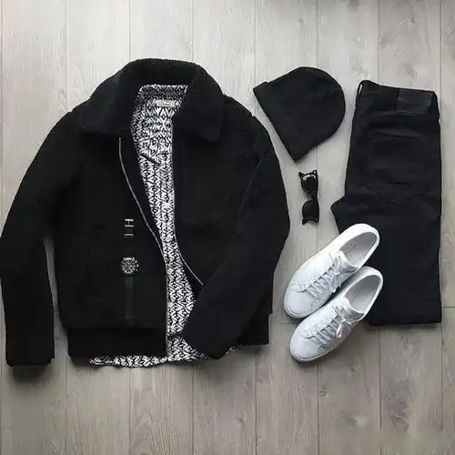 男士的穿搭,黑白,女生经不起你的诱惑