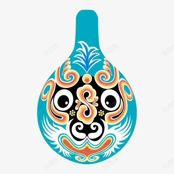 脸谱花瓶高清素材页面网页平面电商创意素材png素材素材