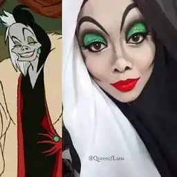 伊斯兰头巾变装术cos迪士尼人物还原度100