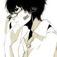 黑色系男生头像二次元做