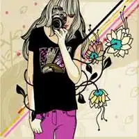 彩绘头像女生卡通图片微信头像图片大全