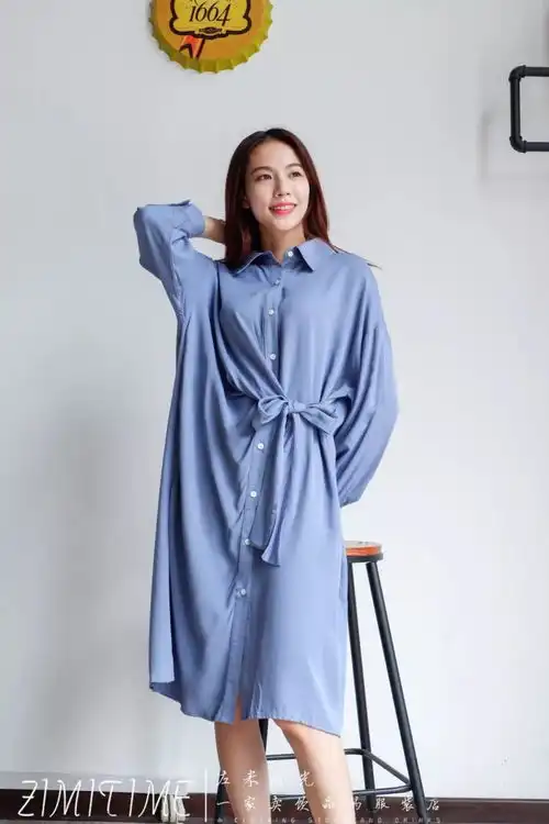 9.25新款腰部绑带衬衫裙,简约慵懒女人味